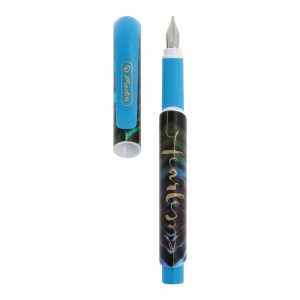 Stilou ergonomic penita M,3 patroane incluse, motiv New Batik Fearless, blister