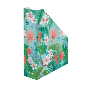 Suport dosare A4, carton, motiv Ladylike Jungle
