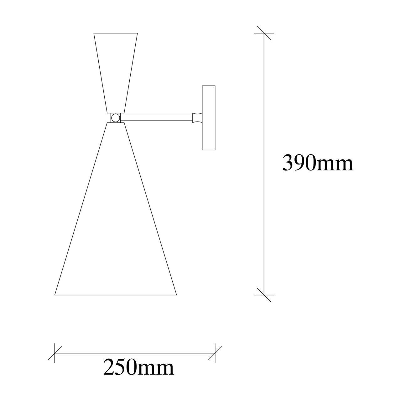 Aplica Berceste Auriu 19x25x39 cm - 2 | YEO