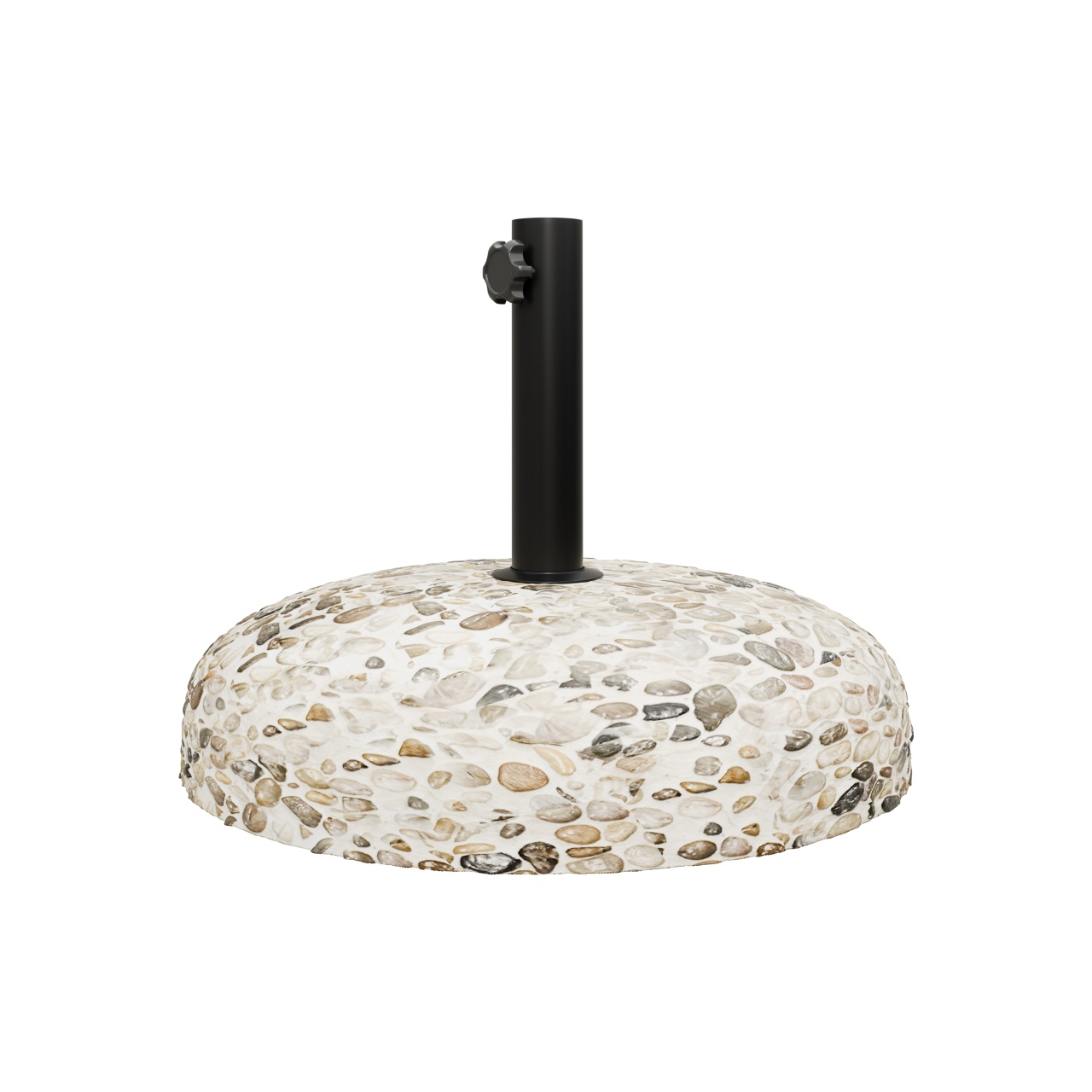 Baza pentru umbrela, Model Cobble, ciment, D50 cm - 1 | YEO