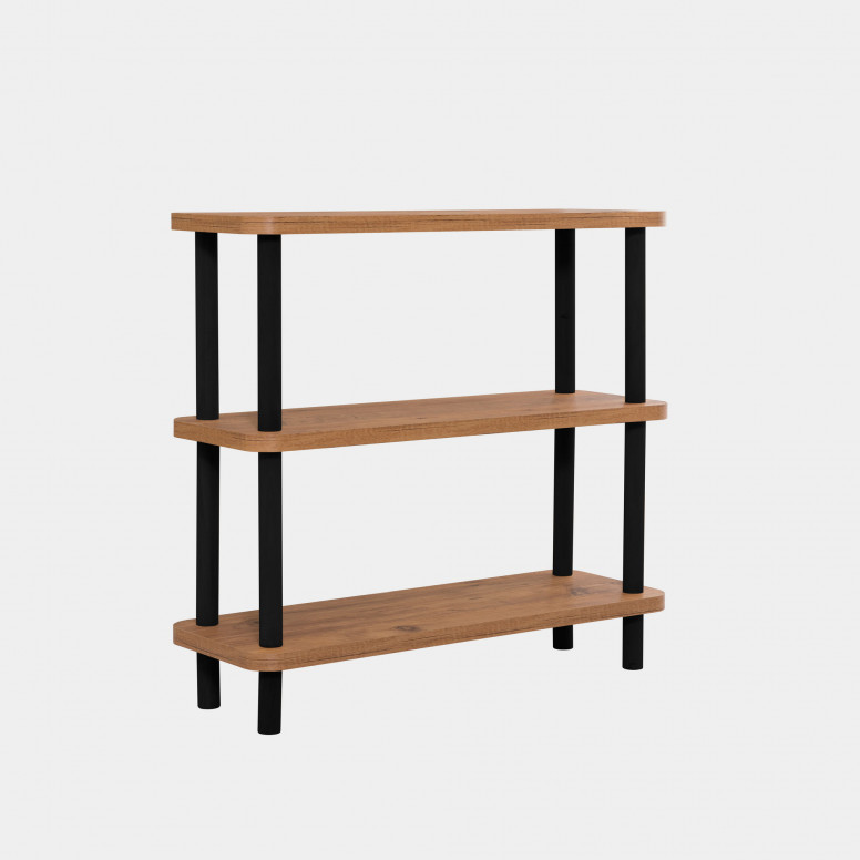 Biblioteca Salvador, Model Step, Negru/Natur - 2 | YEO