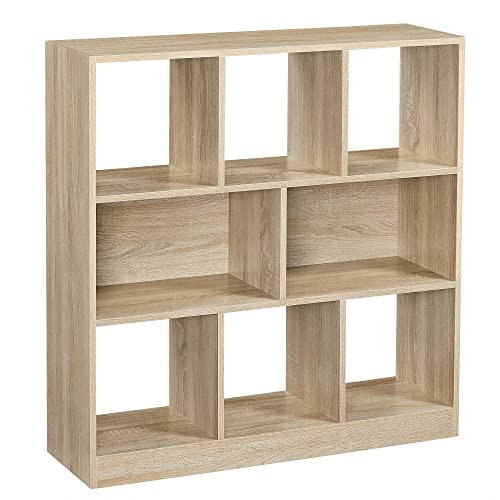 Biblioteca Vasagle, Model Aurelia, 100x97.5x30 cm, Natur - 1 | YEO