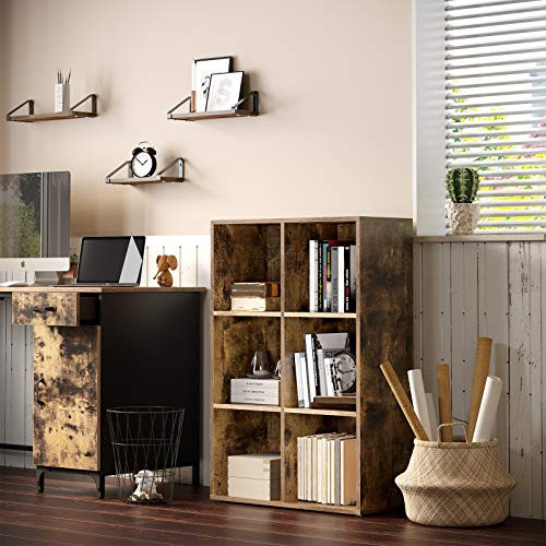 Biblioteca Vasagle, Model Devon, 97.5x65.5x30 cm, Antic