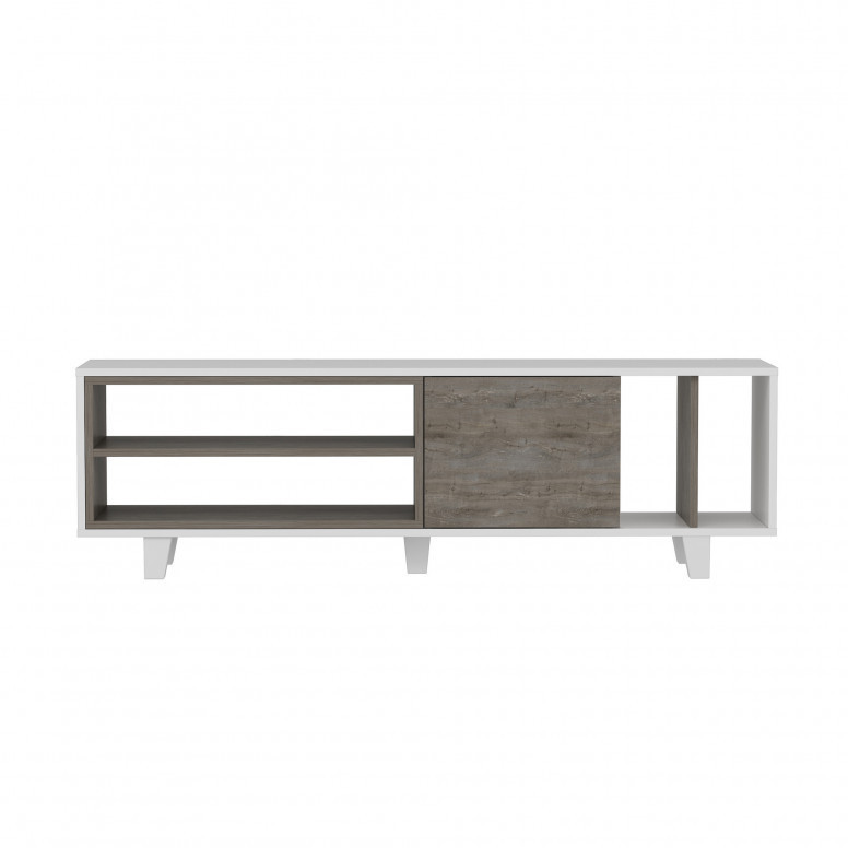 Comoda TV Salvador, Model Rosmar, 160x48.6x35 cm, Alb/Wenge - 2 | YEO