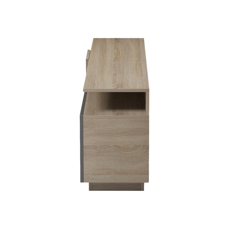 Comodă TV Vendora, antracit/sonoma, 150x29.5x46.3 cm