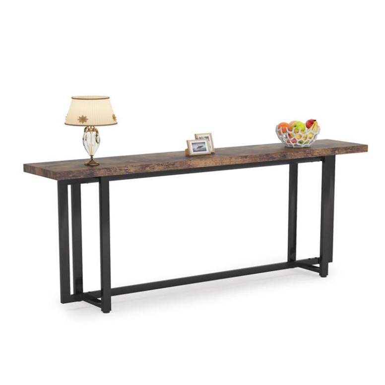 Consola Model Dice, Nuc/Negru, 150x30x90 cm