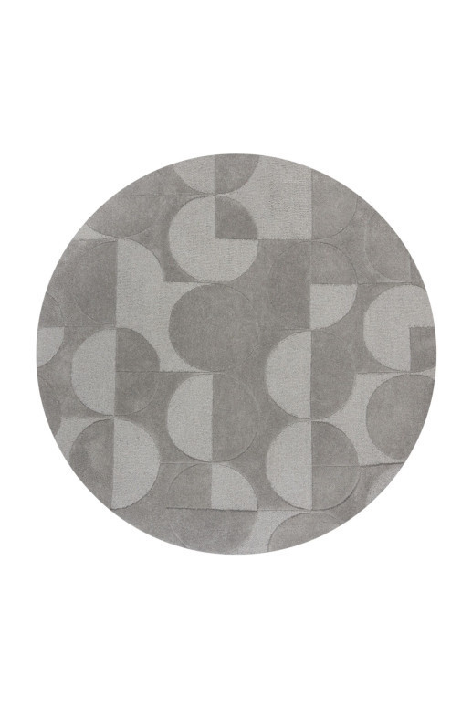 Covor Gigi Gri 160X160 cm, rotund, Flair Rugs - 1 | YEO