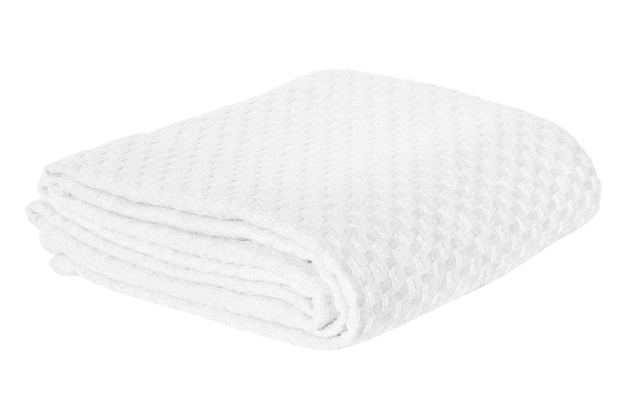Cuvertura Pled pentru pat dublu Model Hasır White - 1 | YEO