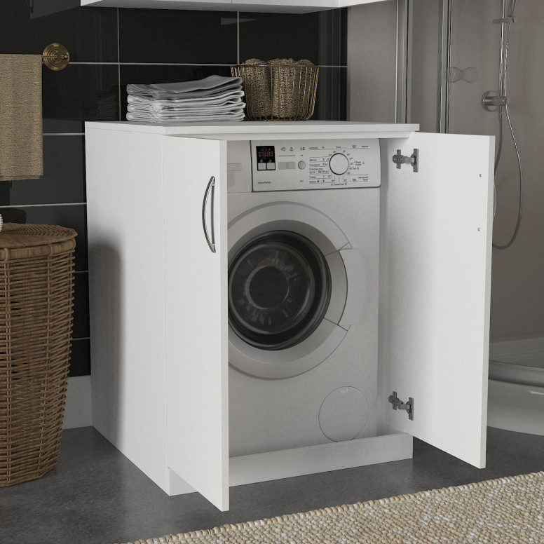 Dulap multifunctional Model Benito, Alb, 70x67x90 cm - 1 | YEO