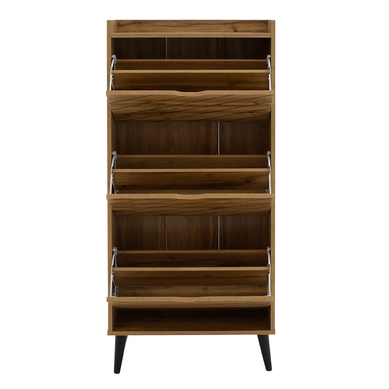 Dulap Pantofi Model Boone, Stejar sonoma, 60x23.8x131.6 cm - 3 | YEO