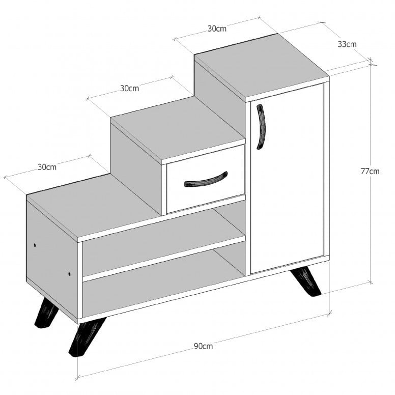 Dulap Pantofi Model Mira, Bej