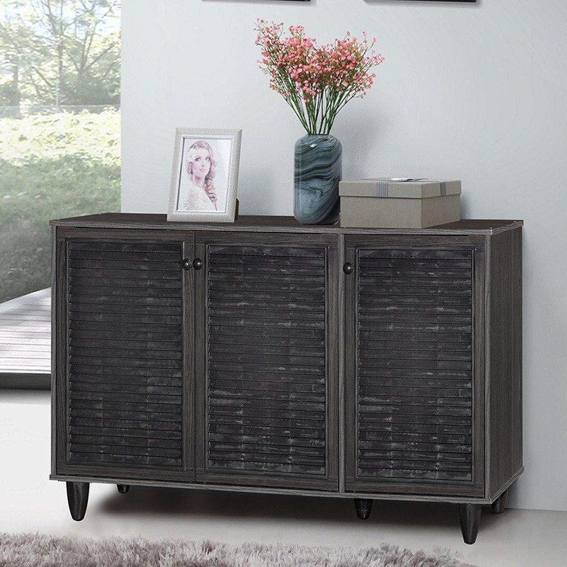Dulap Pantofi Model Nathalia III, Wenge, 105x35x66 cm - 2 | YEO