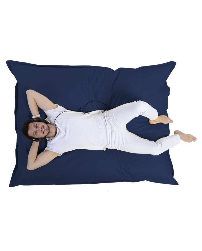 Fotoliu de Grădină tip Bean Bag Model Giant Pillow 140x180, Albastru închis - 1 | YEO