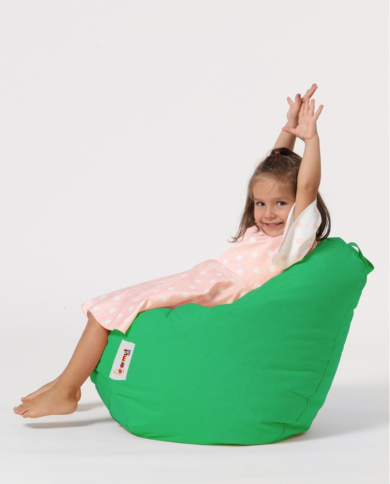 Fotoliu de Grădină tip Bean Bag Model Premium Kids, Verde - 3 | YEO