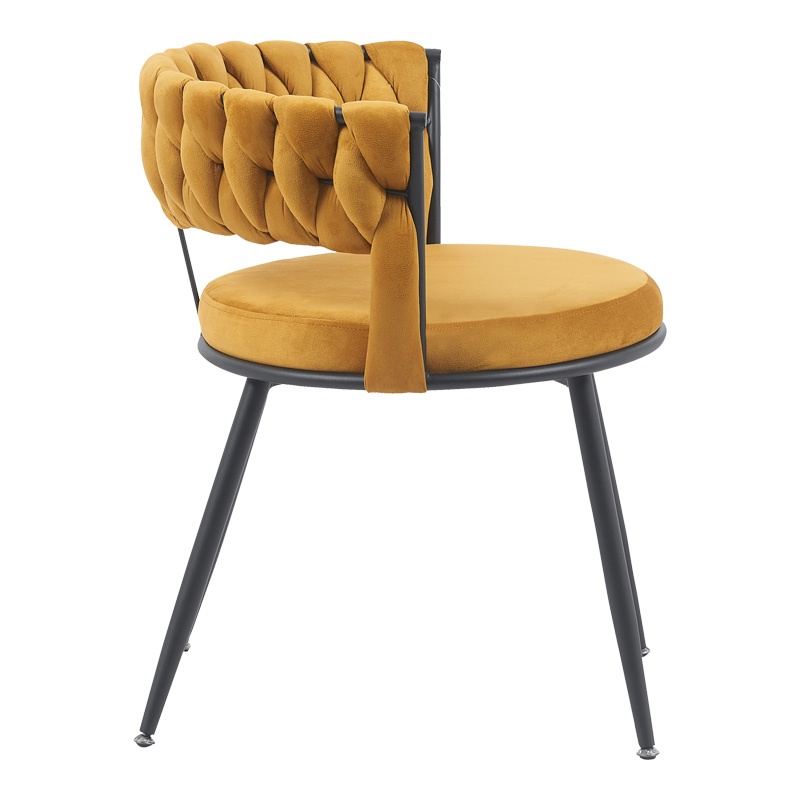 Fotoliu Model Alkia, Galben/Negru, 60x57x68 cm - 2 | YEO
