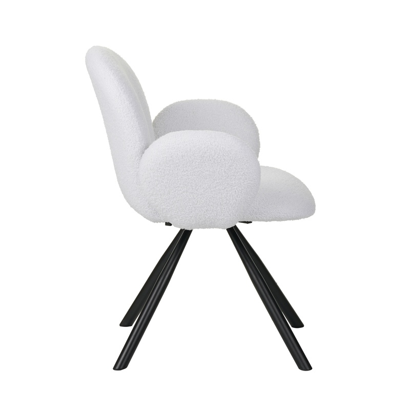 Fotoliu Model Garzele, Alb/Negru, 68x66x82.5 cm - 2 | YEO