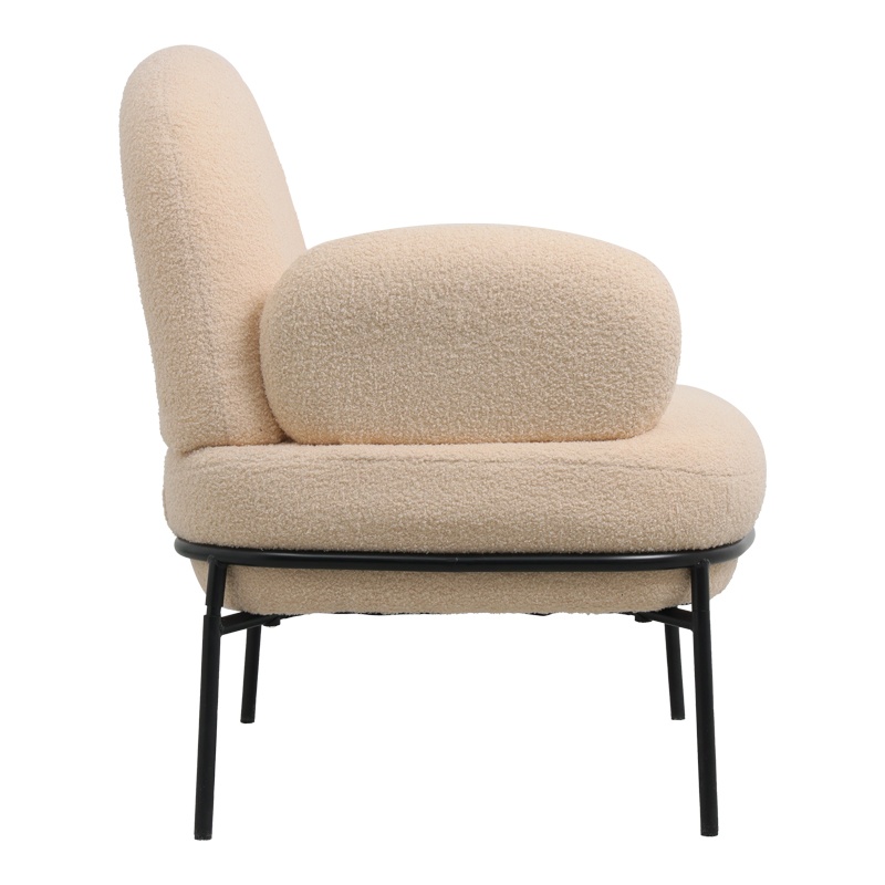 Fotoliu Model Jaycob, Bej/Negru, 74x71x83 cm - 1 | YEO