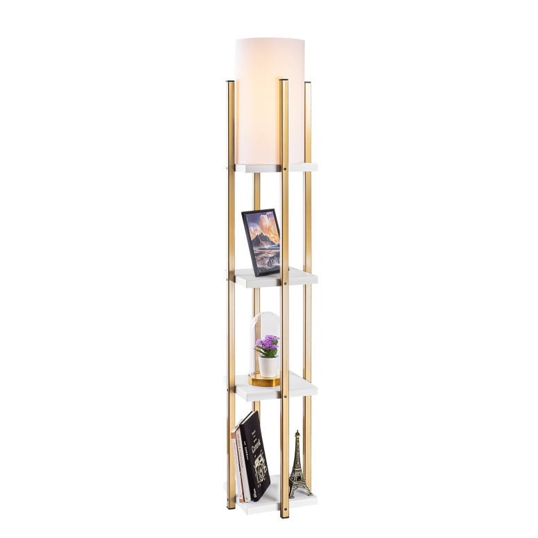 Lampadar 7119 - White, Gold Alb/Auriu - 2 | YEO