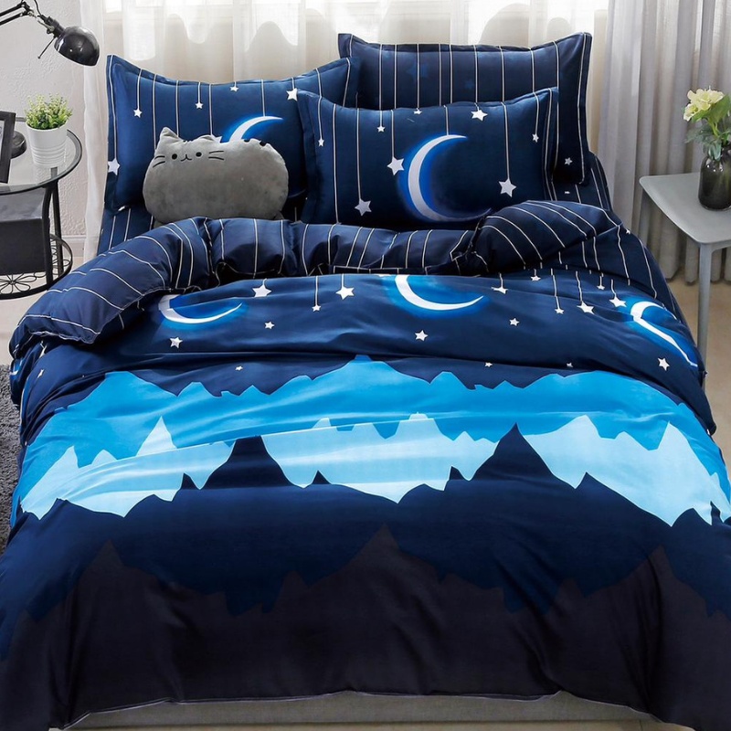 Lenjerie Bumbac Satinat 4 Piese Quelia