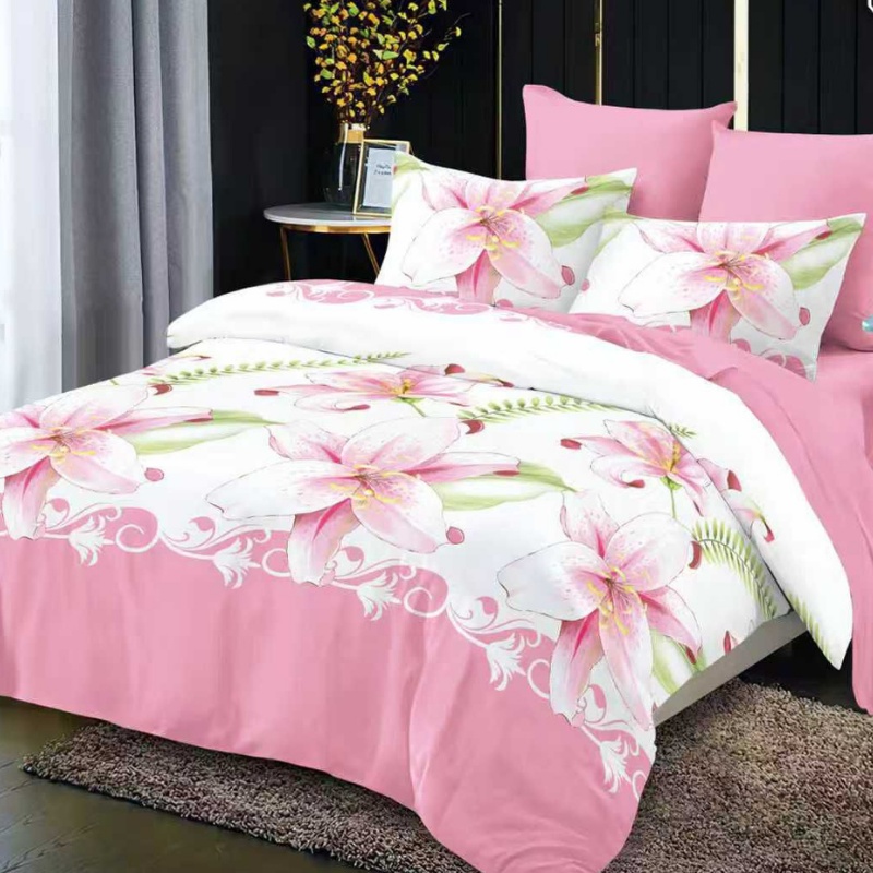 Lenjerie cu elastic 180x200cm, Velviora, 4 Piese