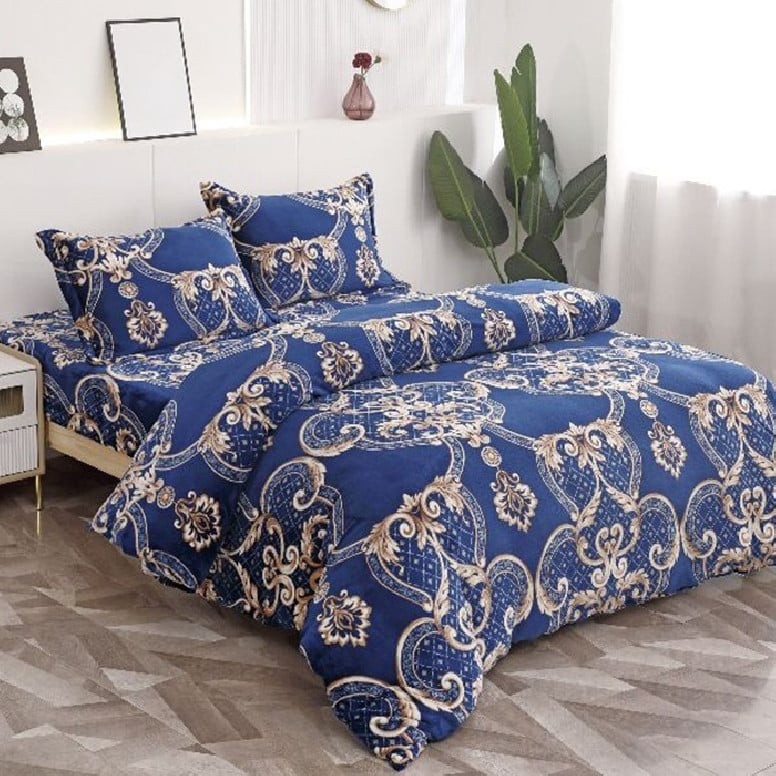 Lenjerie Royal Blue 4 piese (Cocolino)