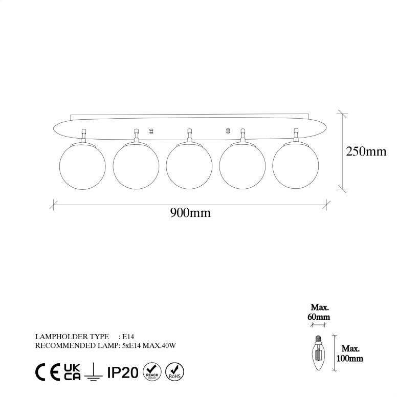 Lustra Well - 11725 Auriu - 4 | YEO