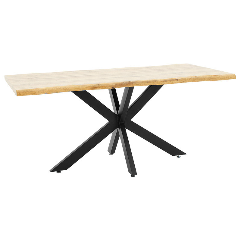 Masa Model Zaiden, 180x90x75 cm, Negru/Stejar sonoma