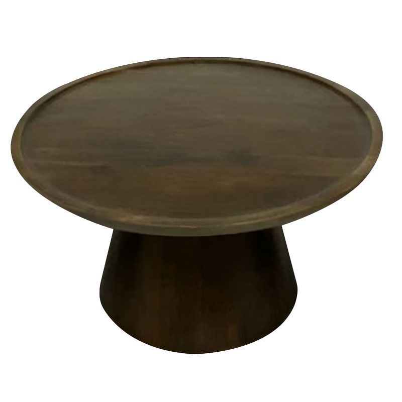Masuta de Cafea Model Aliki, Nuc, D90x40 cm