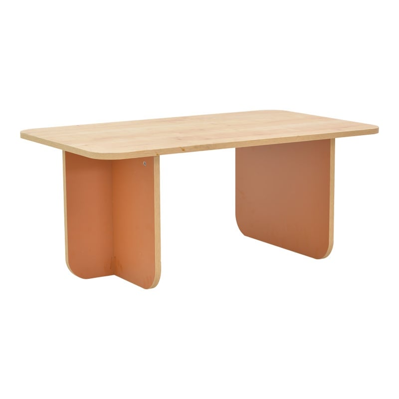 Masuta de Cafea Model Boca, Stejar/Caramiziu, 100x60x42 cm