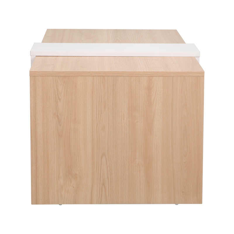 Masuta de Cafea Model Cozeto, Natur/Alb, 100x53x41.5 cm - 3 | YEO