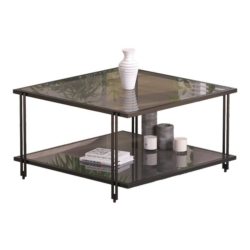 Masuta de Cafea Model Fuaca, Negru, 80x80x45 cm - 1 | YEO