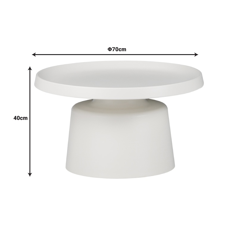 Masuta de Cafea Model Ginoze, Cappuccino, D70x40 cm