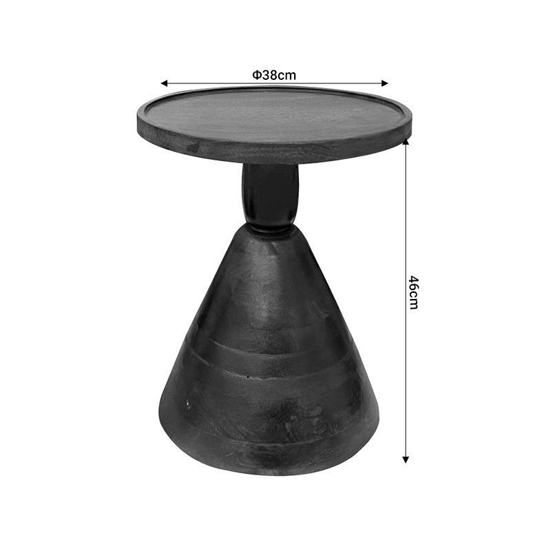 Masuta de Cafea Model Spello, Nuc, D38x46 cm - 3 | YEO