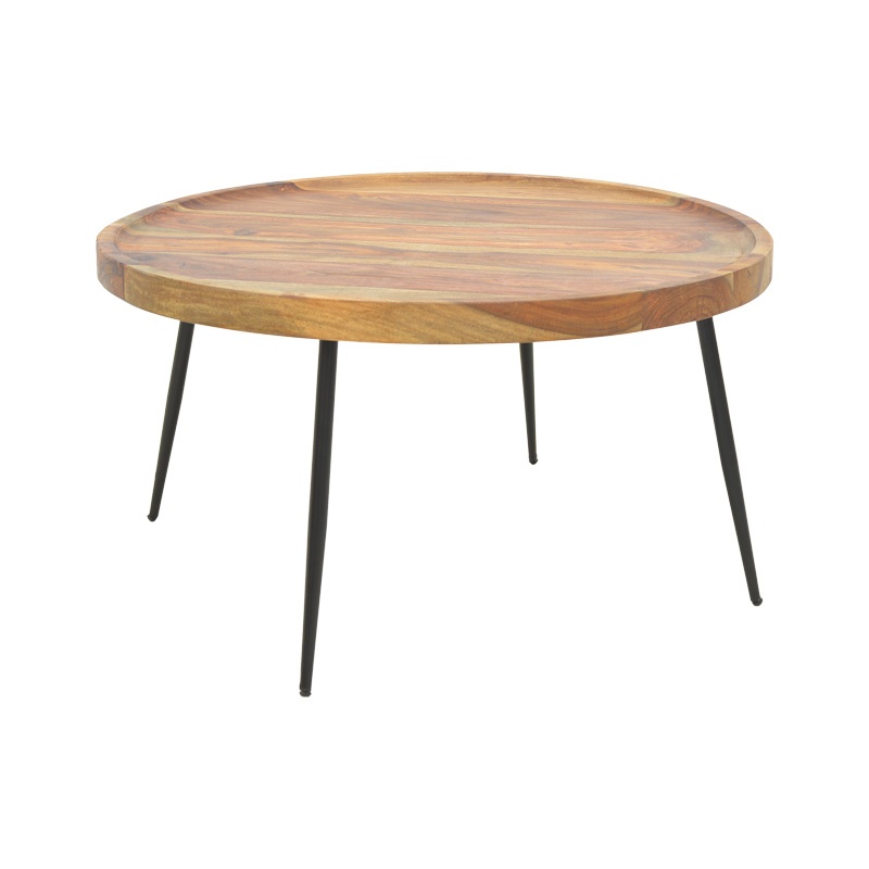 Masuta de Cafea Model Tavolo, Nuc, Φ75x39 cm