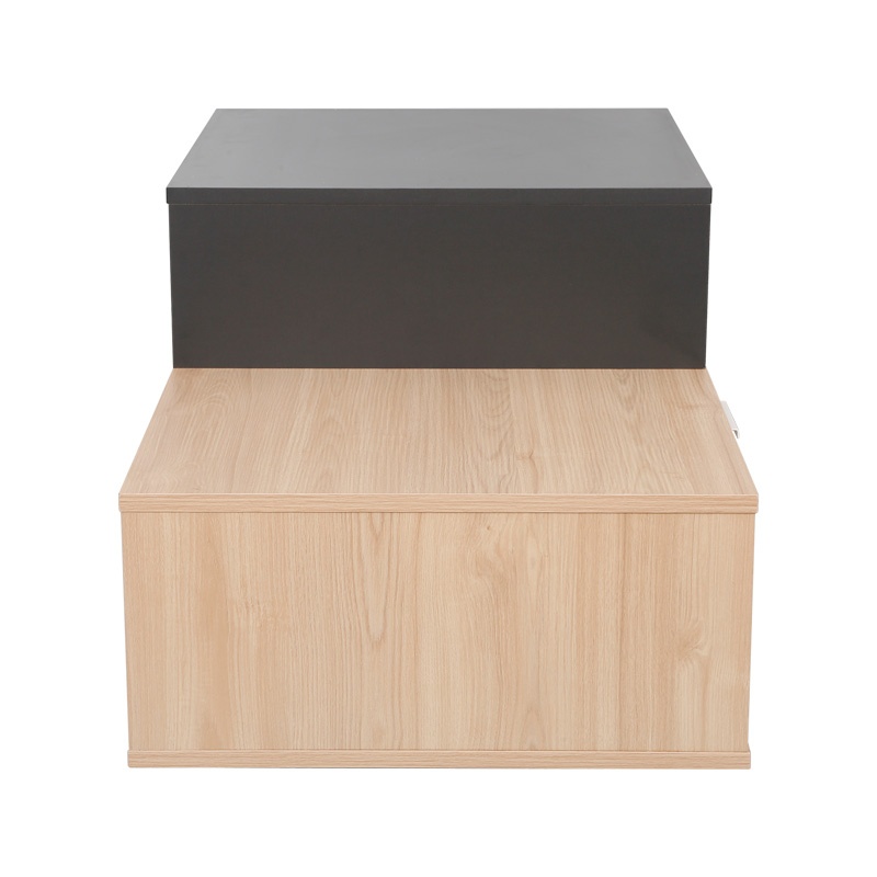 Masuta de Cafea Model Vople, Natur/Gri inchis, 90x50x40 cm - 3 | YEO