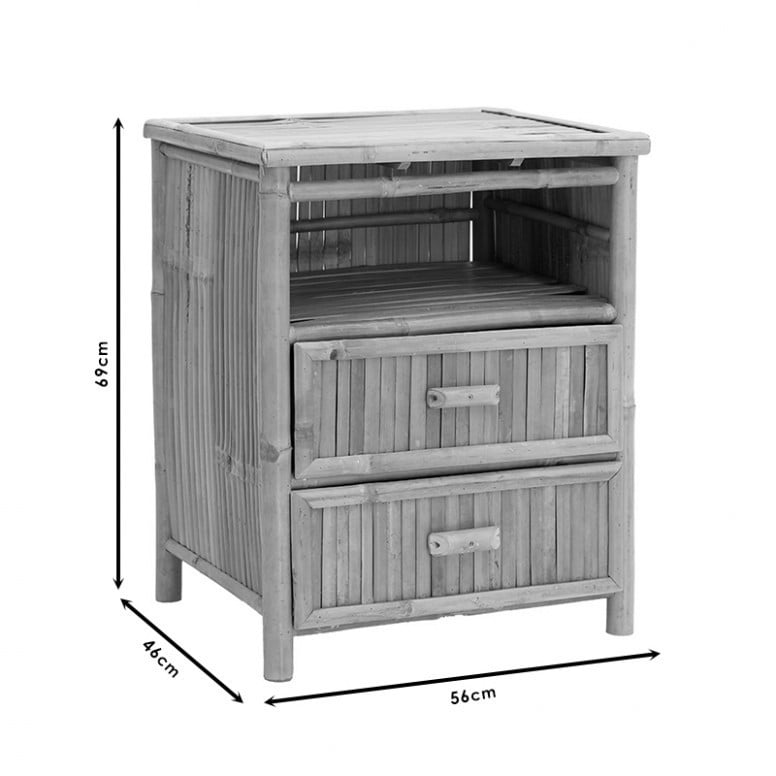 Noptiera Model Mullen, Natural, 56x46x69cm