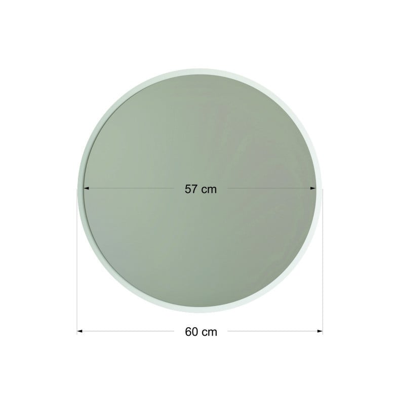 Oglinda Dekoratif Yuvarlak Ayna Beyaz A706