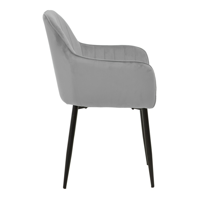 Scaun cu Brate Model Noor, Gri/Negru , 58x58x86 cm - 2 | YEO