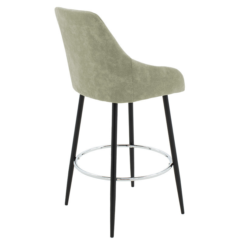 Scaun de bar Model Cody, Verde/Negru, 49x51x98 cm - 1 | YEO