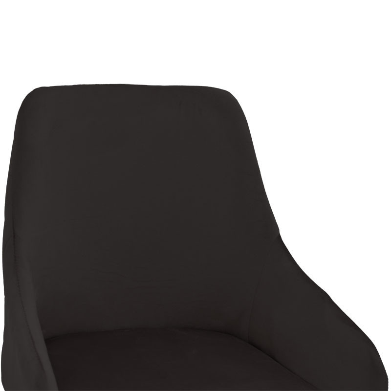 Scaun de bar Model Lithe, Auriu/Negru, 47x44x98 cm - 4 | YEO