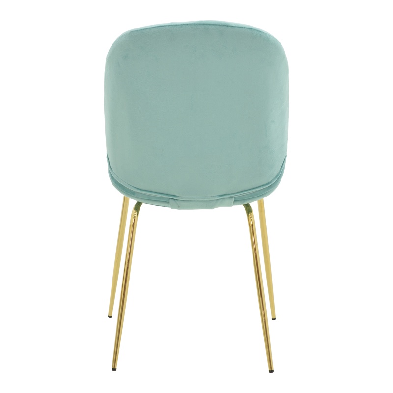 Scaun Model Maley, Verde/Auriu, 47x60x90 cm - 4 | YEO