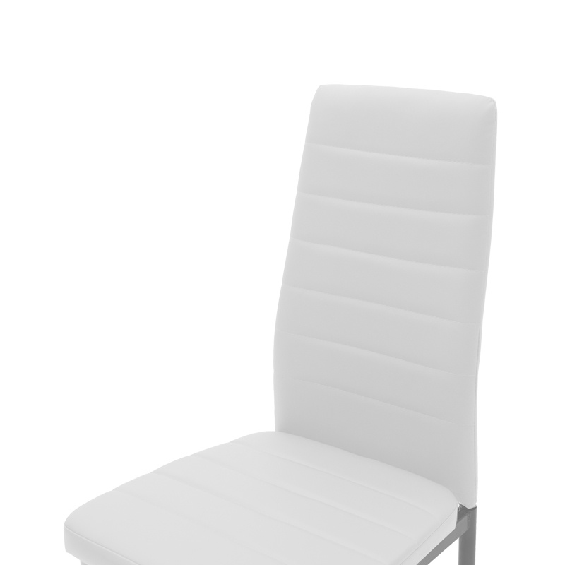 Scaun Model Parker, Alb/Gri, 42x48x98 cm - 4 | YEO