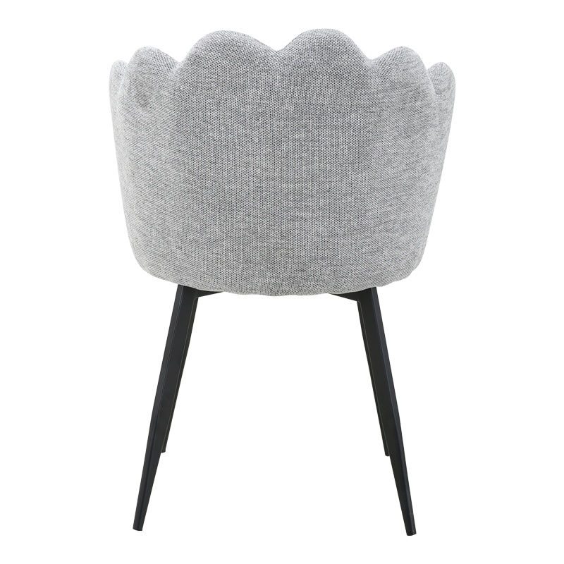 Scaun Model Rosalia, Gri/Negru, 57x52x80 cm - 3 | YEO