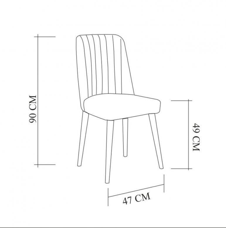 Scaun Model Stormi, Gri/Alb, 48x39x100 cm