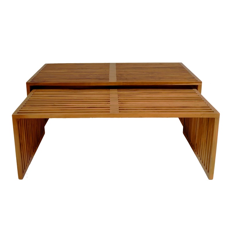 Set 2 Masute de Cafea Model Tinnie, Natur - 3 | YEO