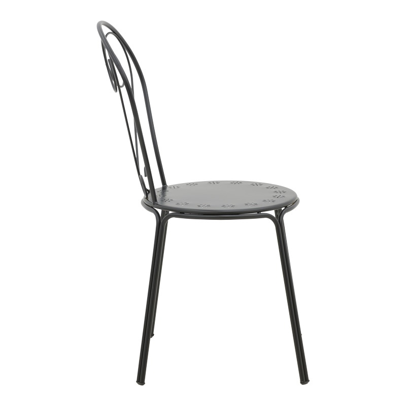 Set masă și scaune de exterior, 3 Piese, Model Vergo-Chari, Negru - 3 | YEO