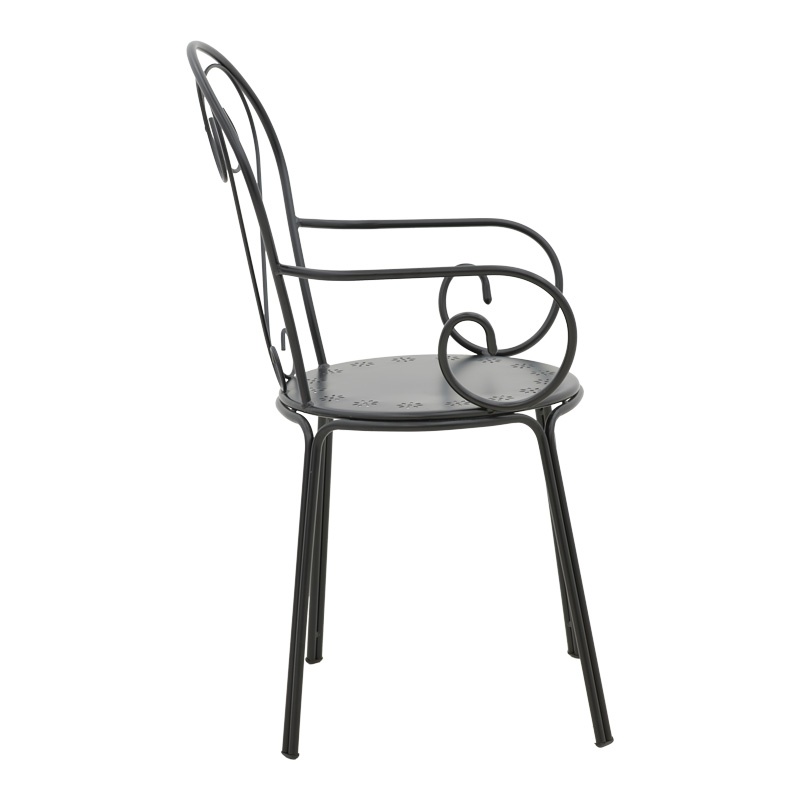 Set masă și scaune de exterior, 3 Piese, Model Vergo-Monasty, Negru - 3 | YEO