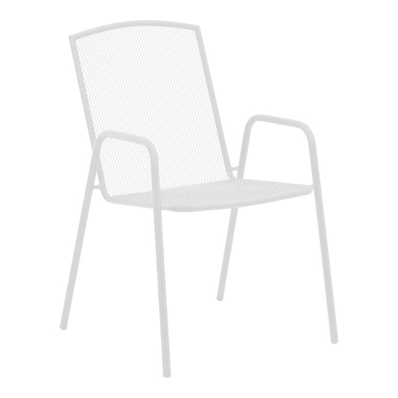 Set masă și scaune de exterior, 3 Piese, Model Vergo-Pomedon, Alb - 1 | YEO