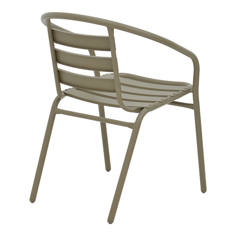 Set masă și scaune de exterior, 3 Piese, Model Watson-Tade, Champagne, D60x70 cm - 2 | YEO