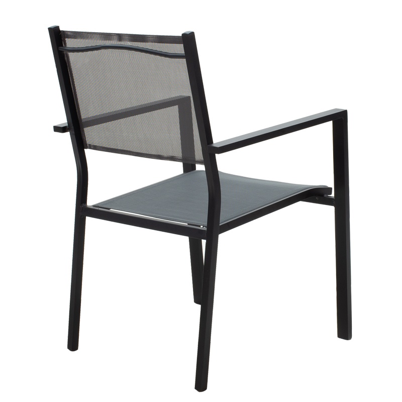 Set masă și scaune de exterior, 7 Piese, Model Moly-Kliton, Antracit, 150x80x74 cm - 2 | YEO
